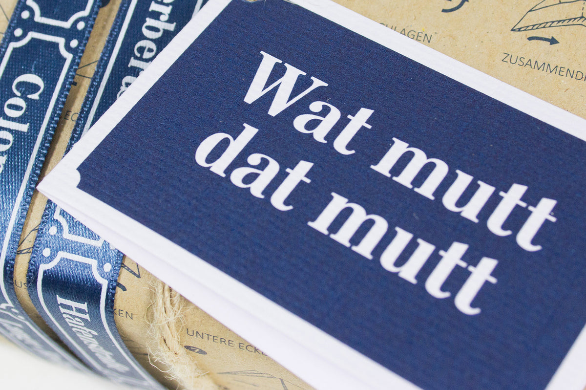 Geschenkanhänger Watt mutt dat mutt