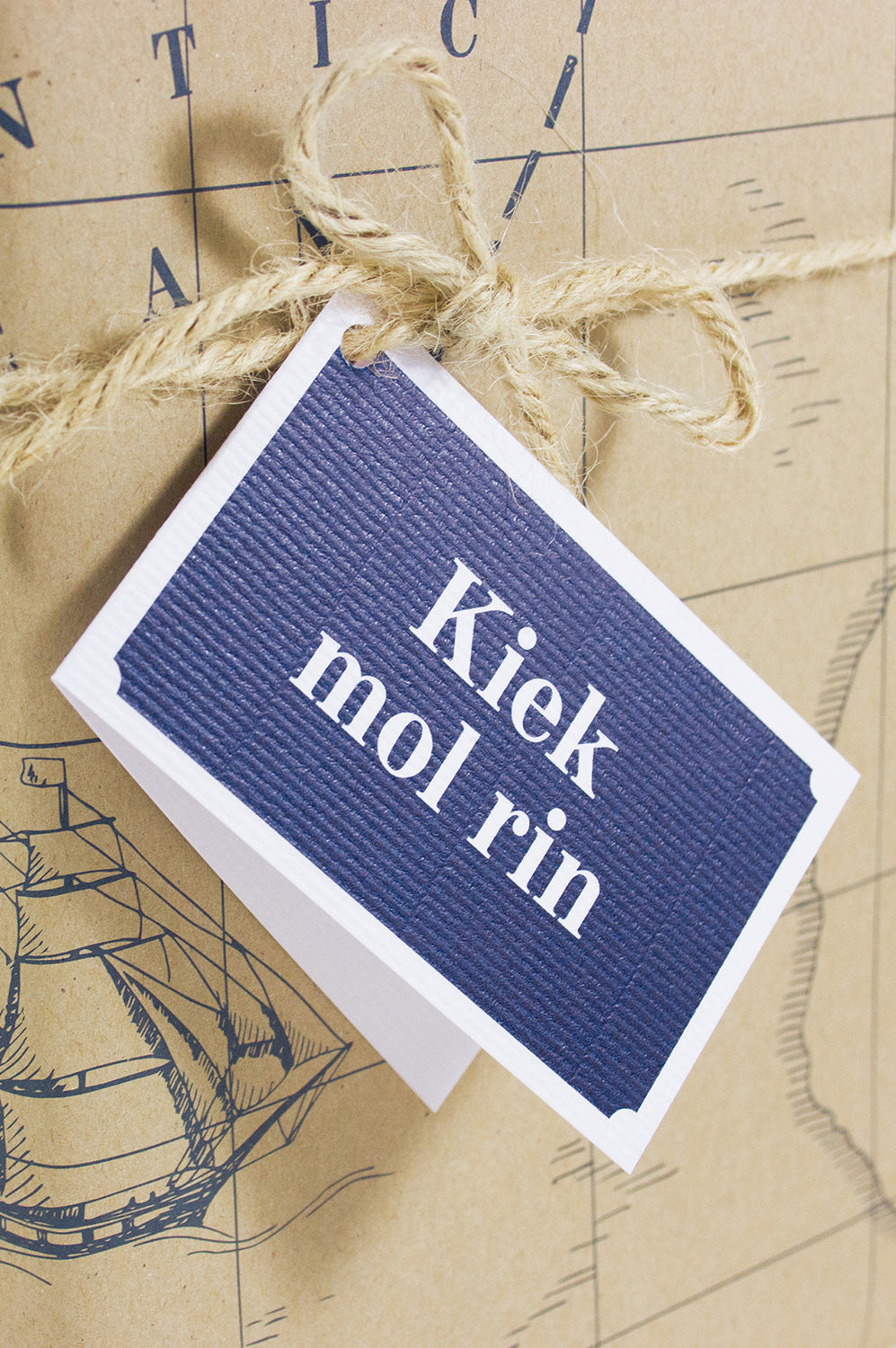 Geschenkanhänger Kiek mol rin
