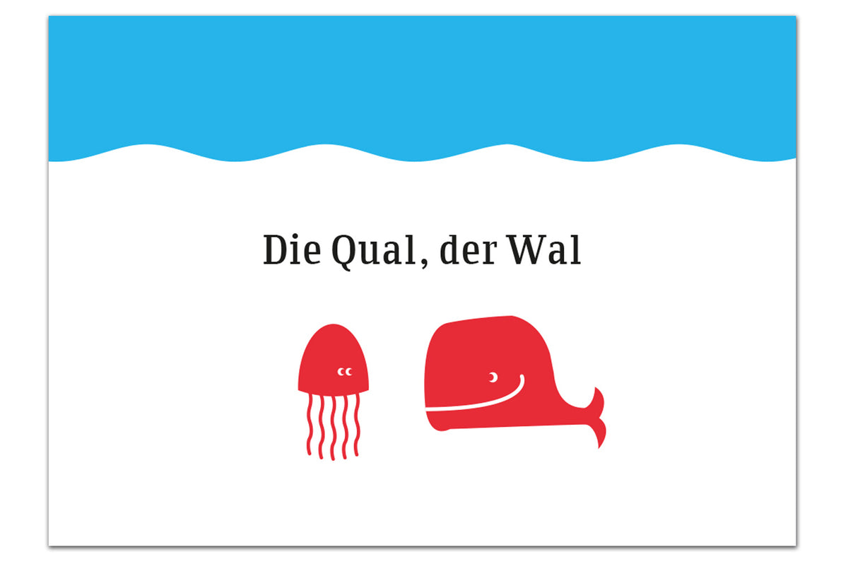 Grußpostkarte von Chatlab Die Qual, der Wal
