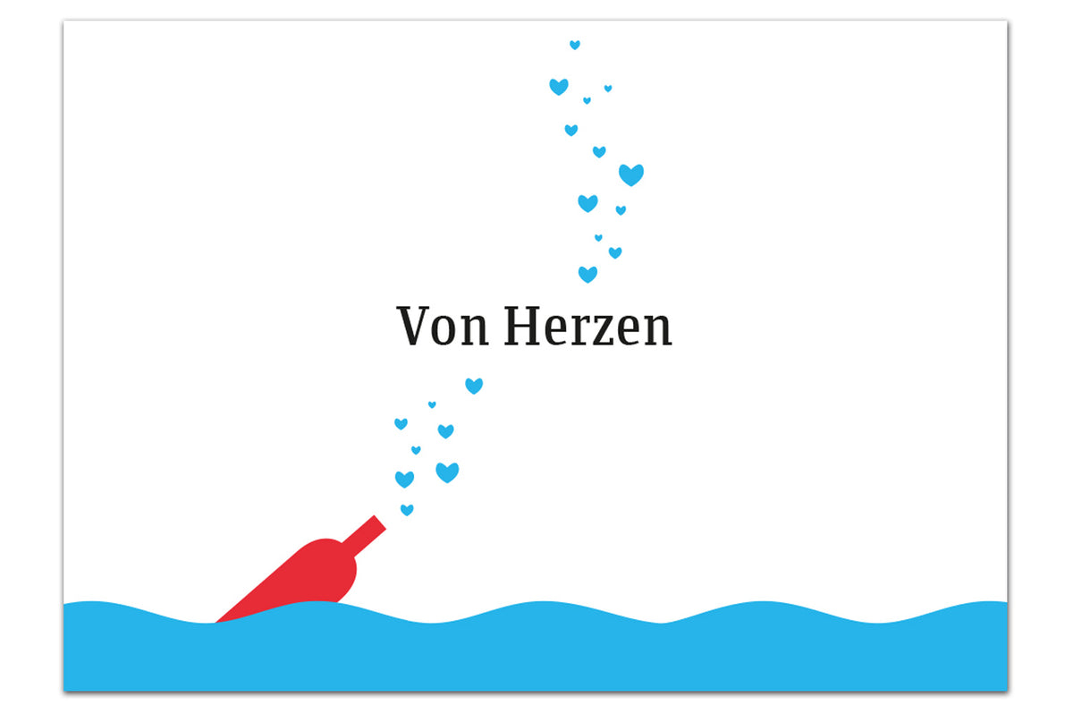 Postkarte von Chatlab Von Herzen