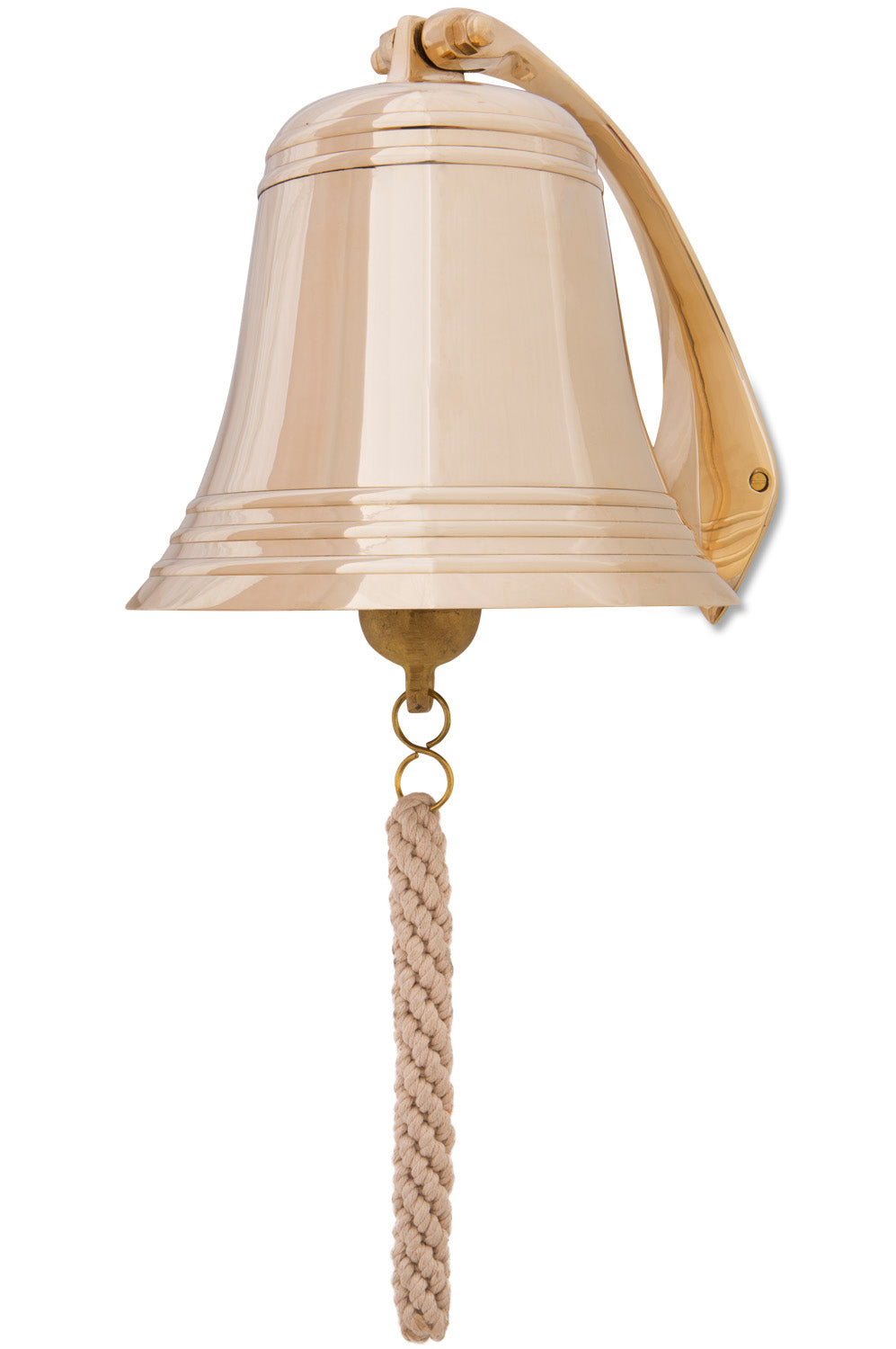 Große Schiffsglocke, Messing, 22cm