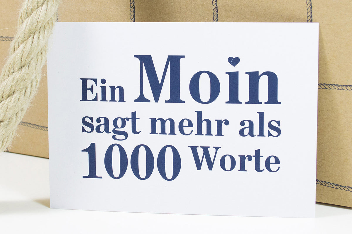 Postkarte Moin