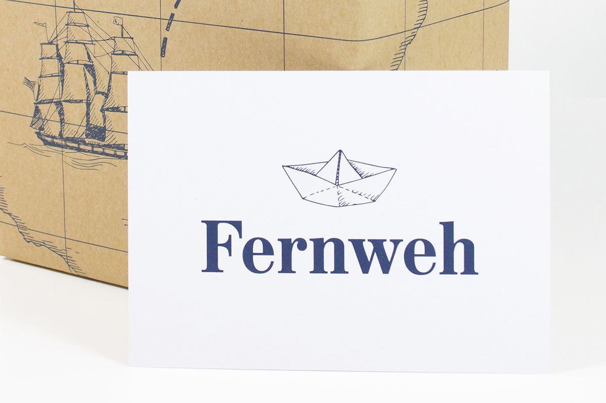 Postkarte Fernweh