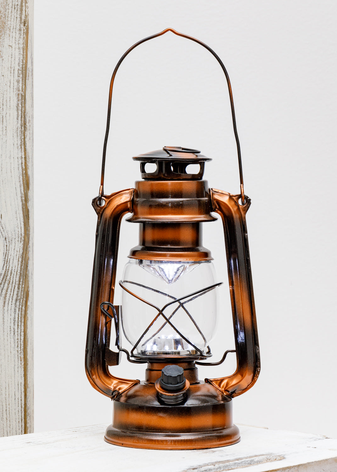 Bronze Sturmlaterne LED