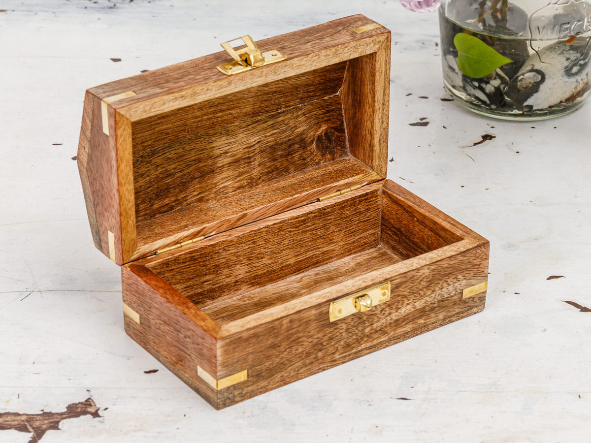 Kleine Schatzkiste Mango Holz