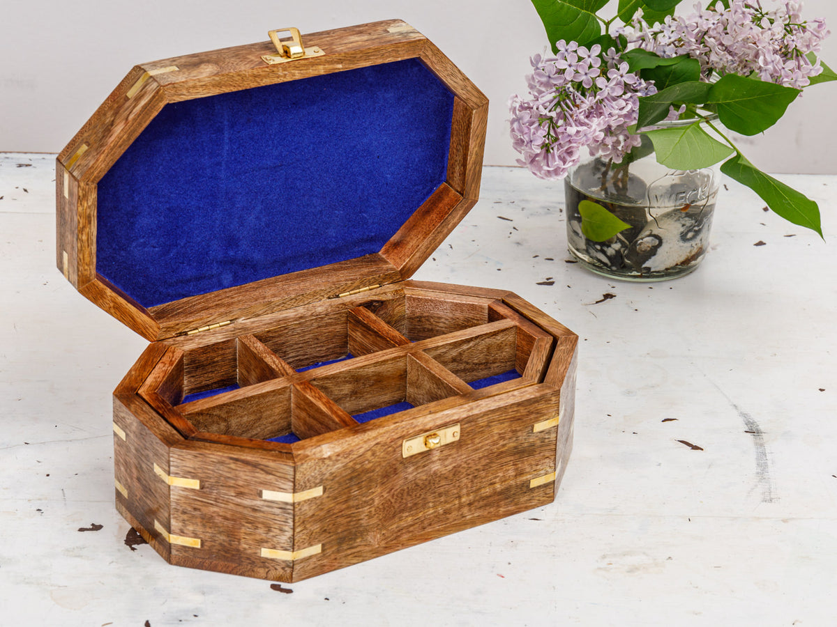 Aufbewahrungsbox, Schmuckschatulle Holz