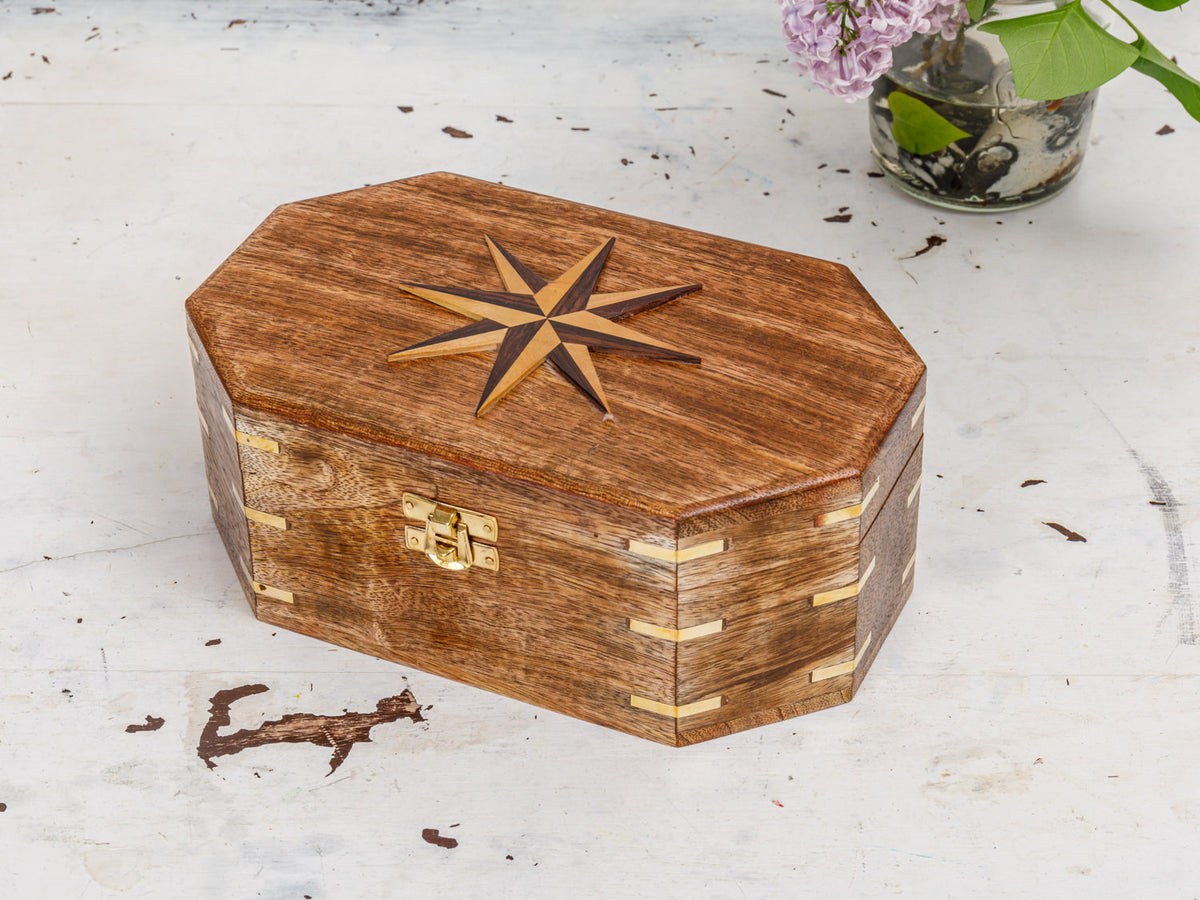 Aufbewahrungsbox, Schmuckschatulle Holz