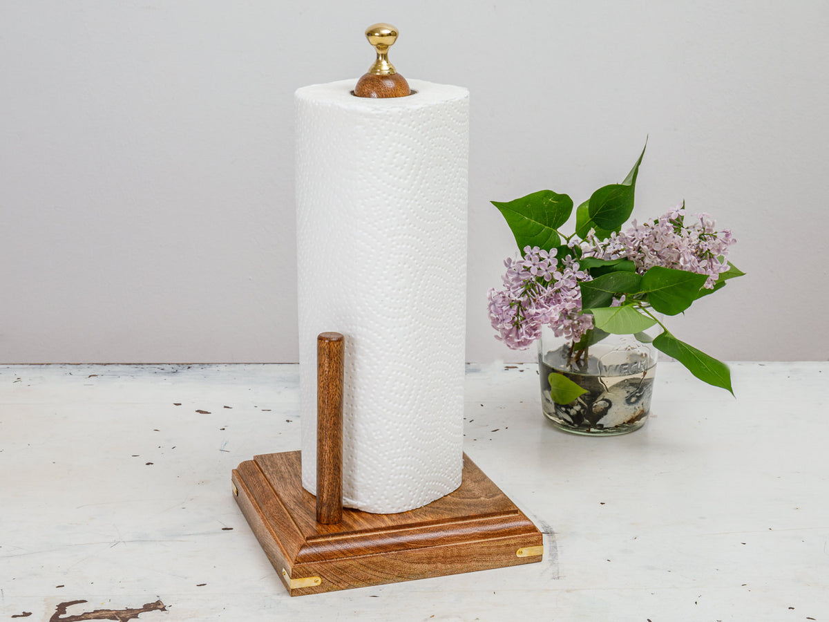Küchenrollenhalter Mangoholz