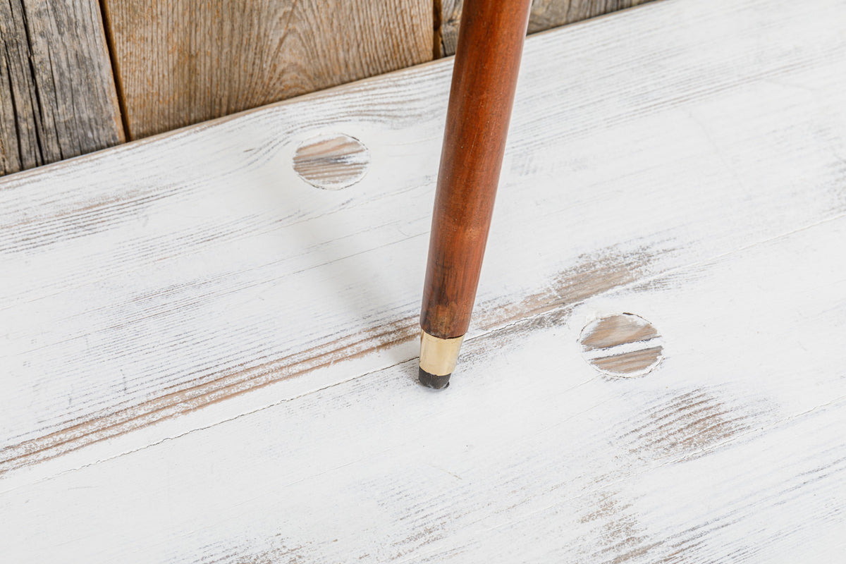 Spazierstock Holz mit Teleskop und Getränkefach
