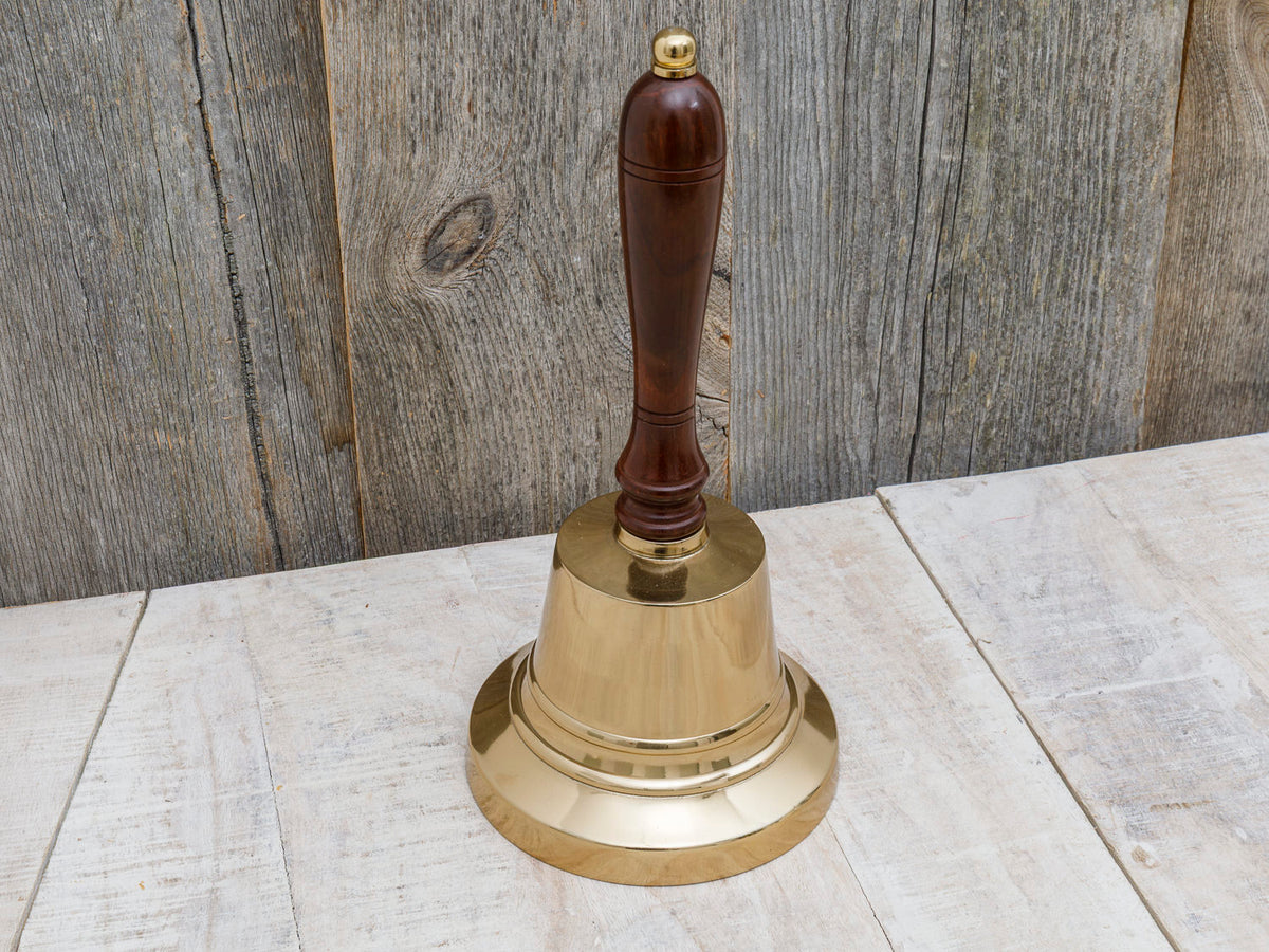 Große Handglocke mit Holzgriff 26cm