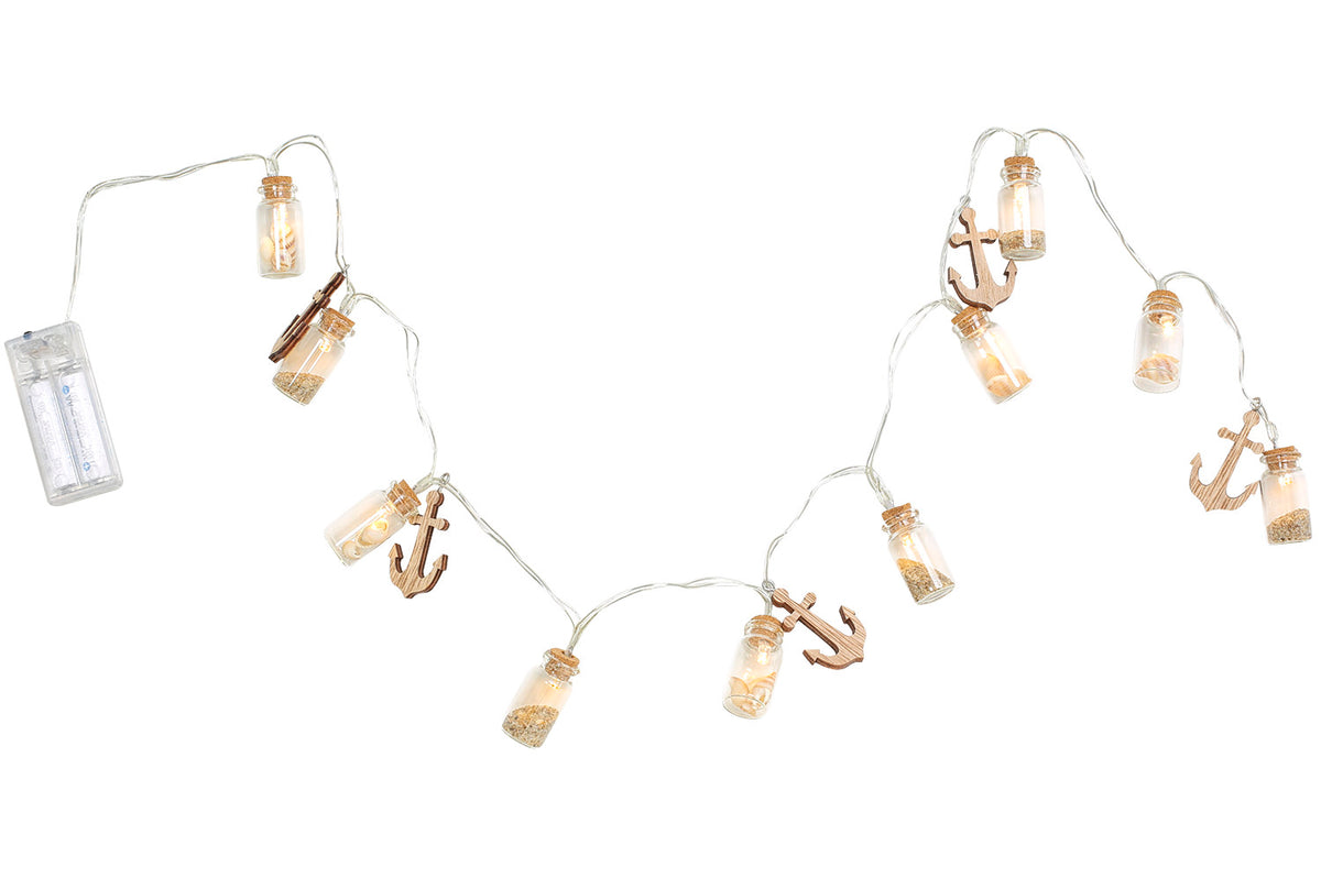 Lichterkette mit Ankern