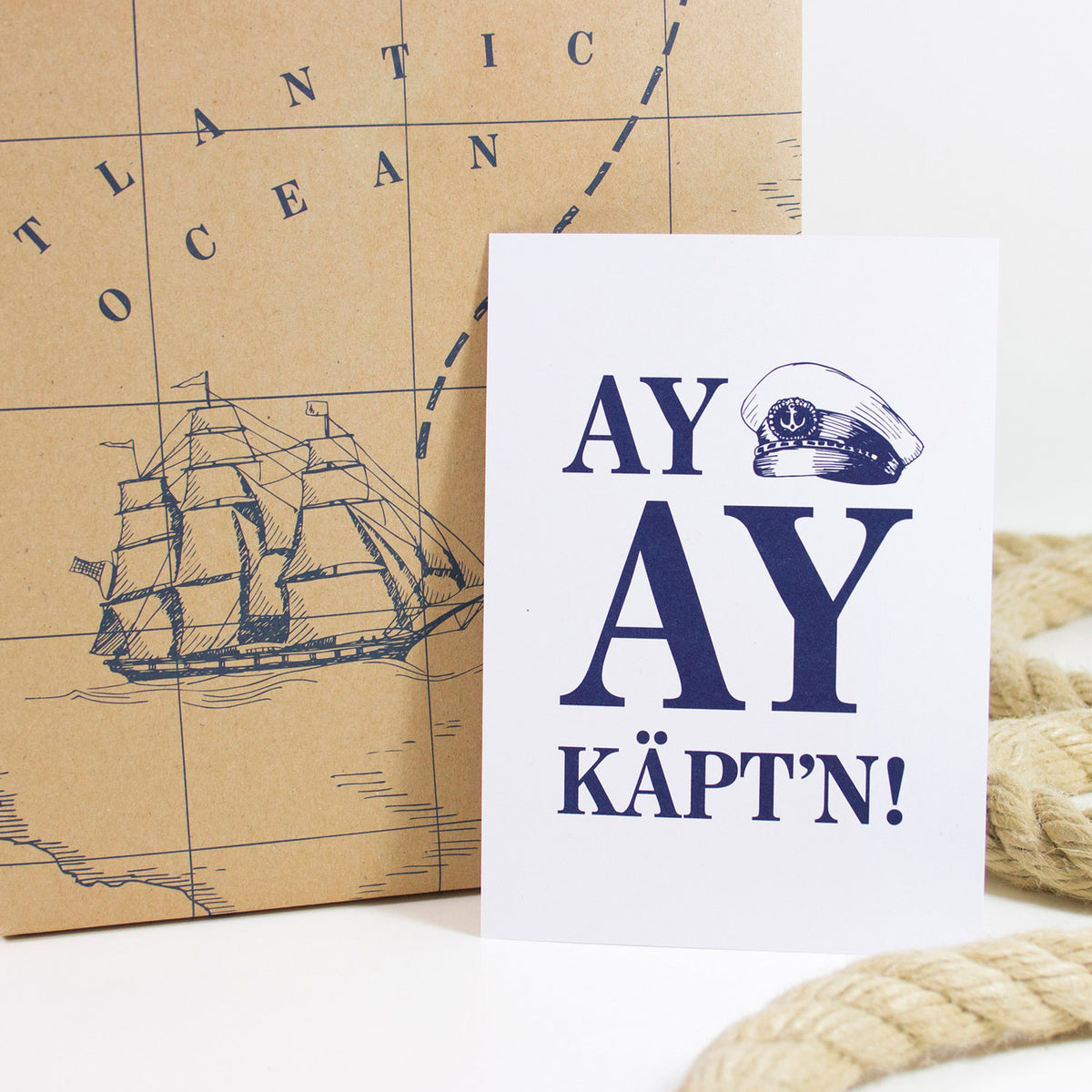 Postkarte Ay, Ay Käptn