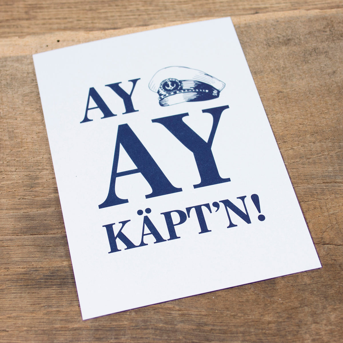 Postkarte Ay, Ay Käptn