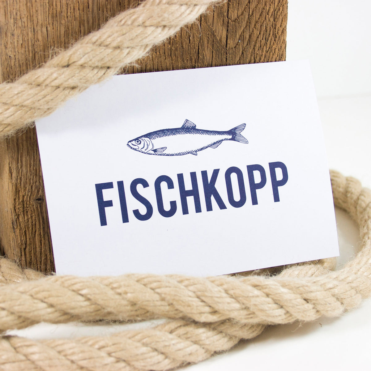 Postkarte Fischkopp
