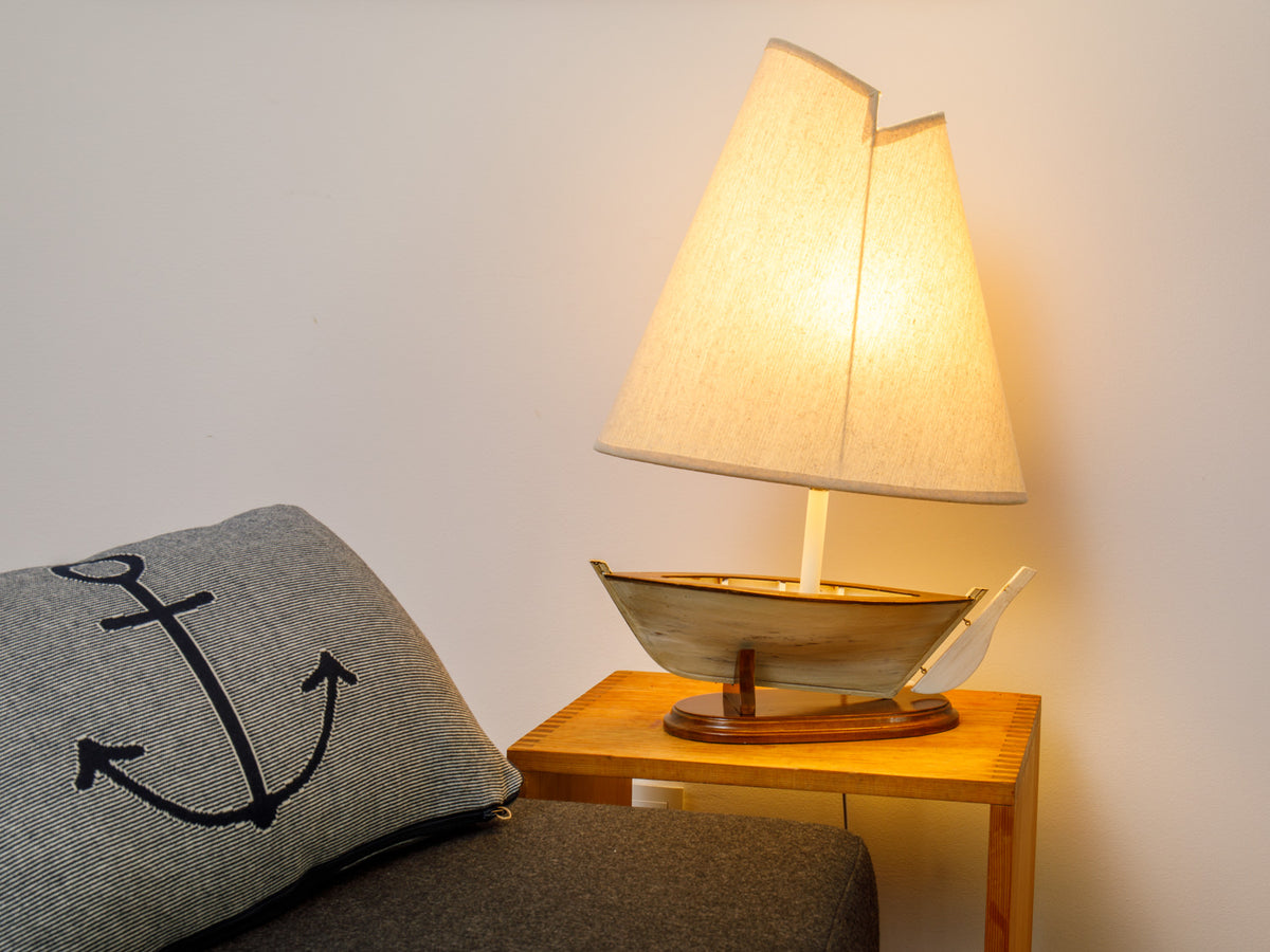 Segelboot Lampe weiß