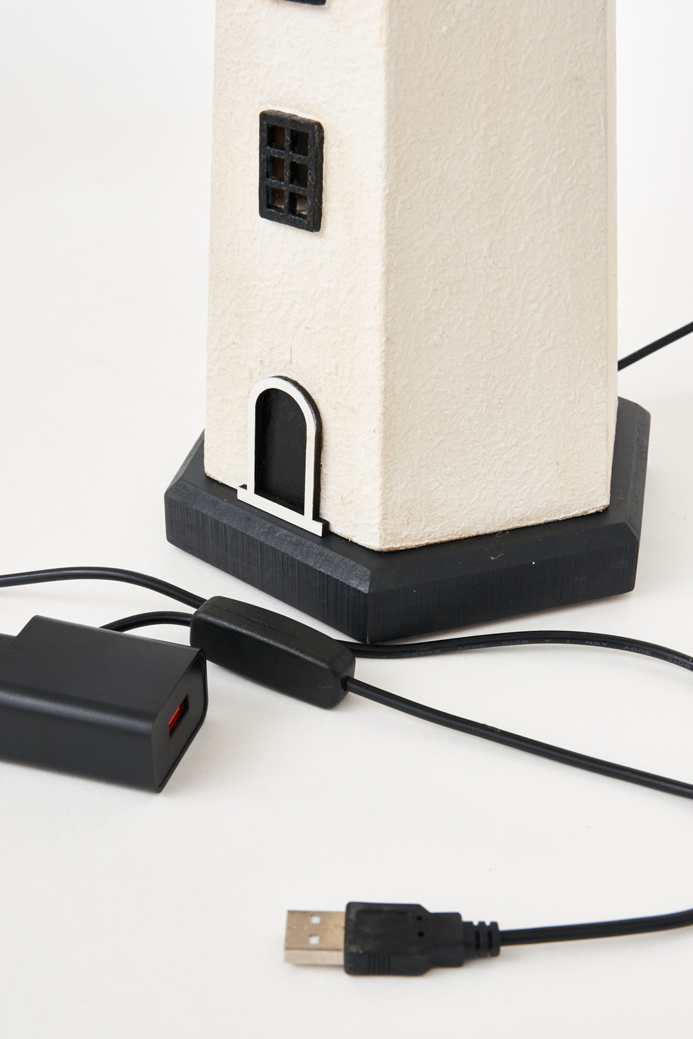 Leuchtturm LED rot und weiß
