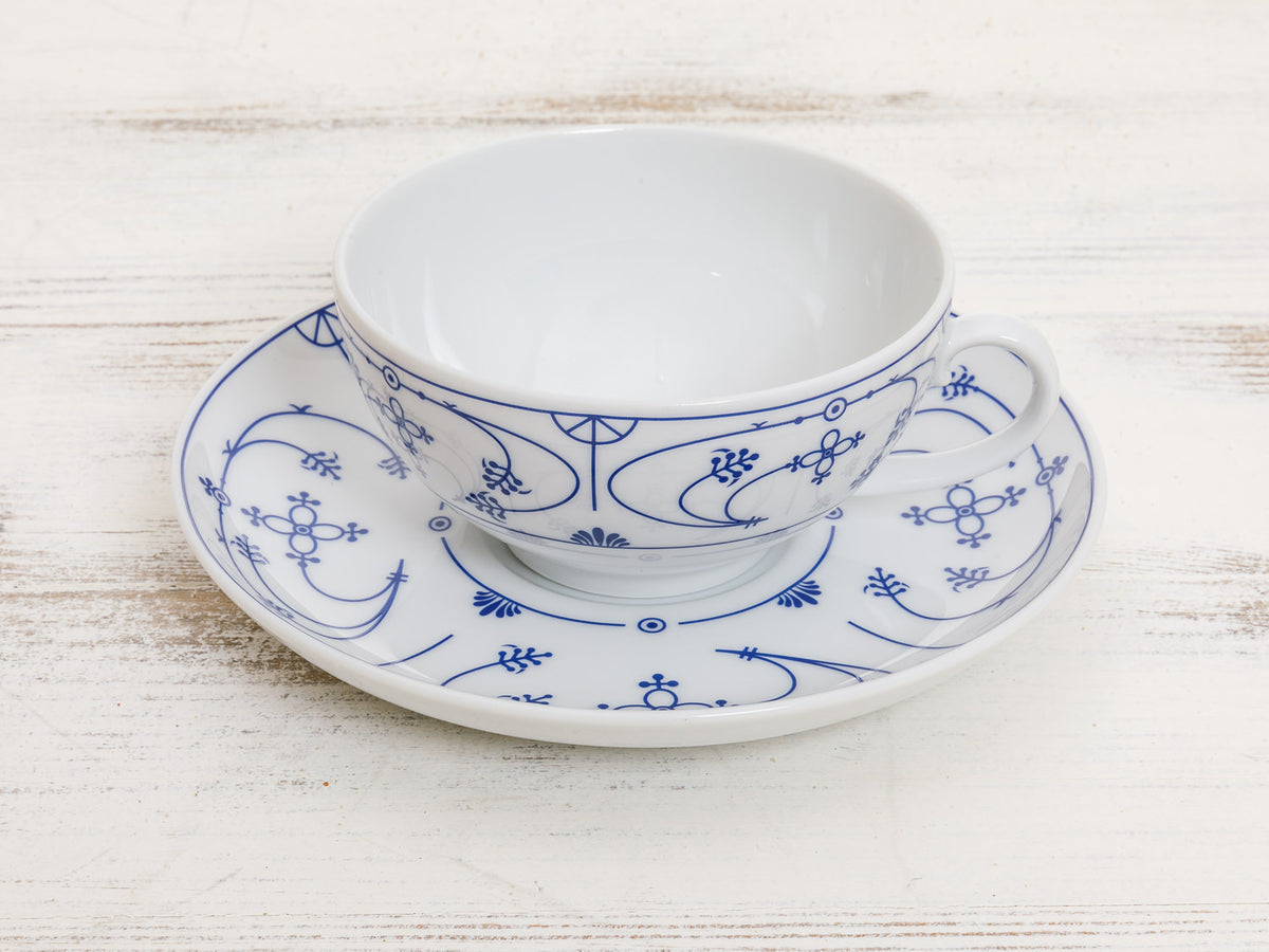 Teetasse Indisch Blau Porzellan