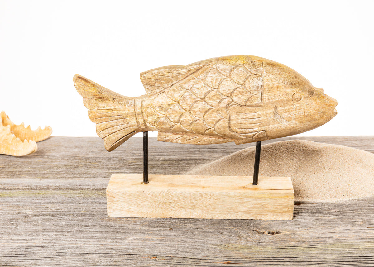 Deko Fisch Holzständer