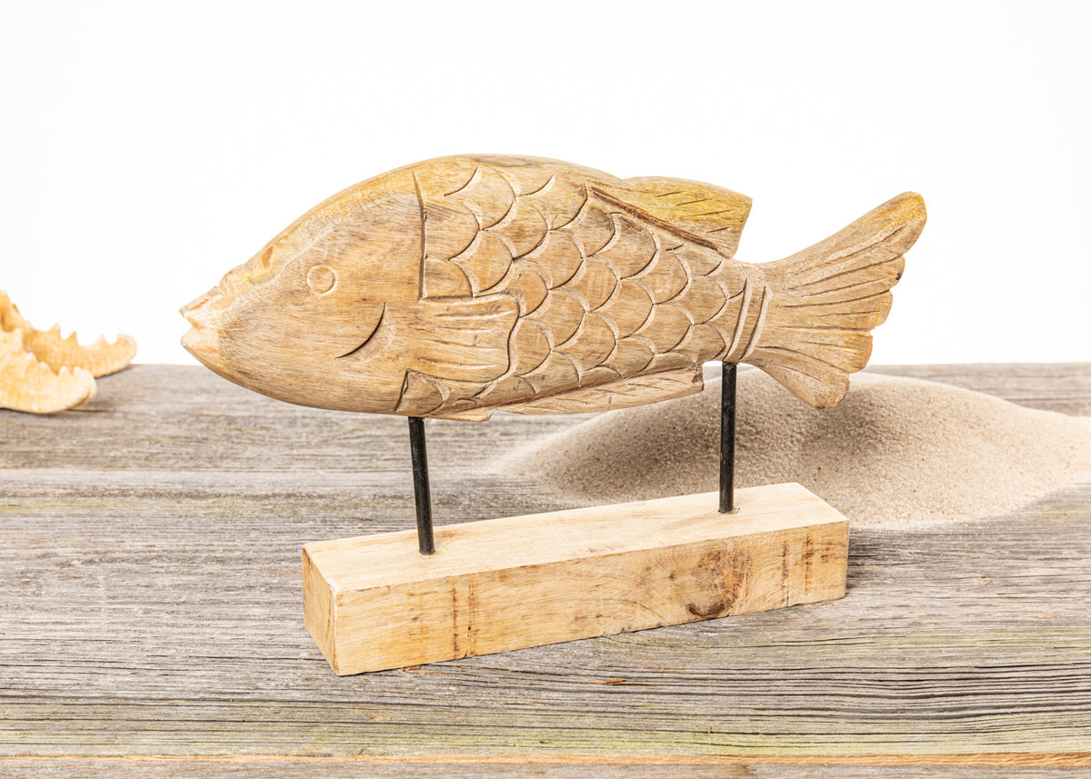 Deko Fisch Holzständer