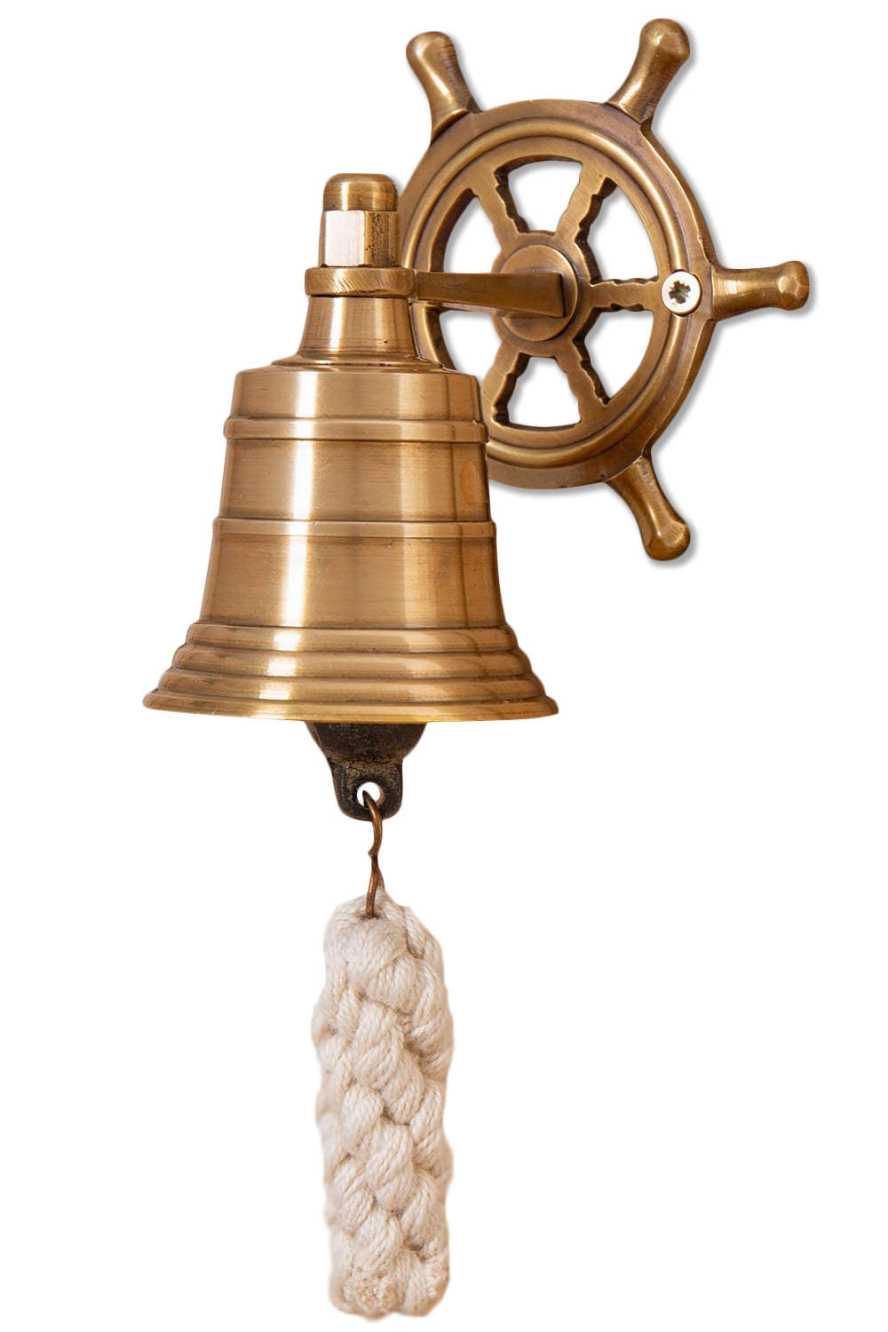 Schiffsglocke Steuerrad antik