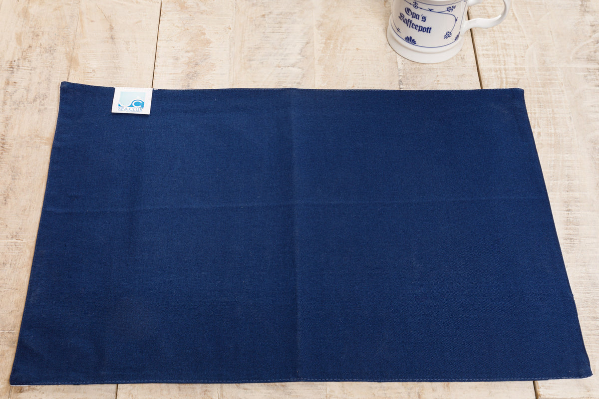 Platzset Tischset Baumwolle blau weiß Seemotive