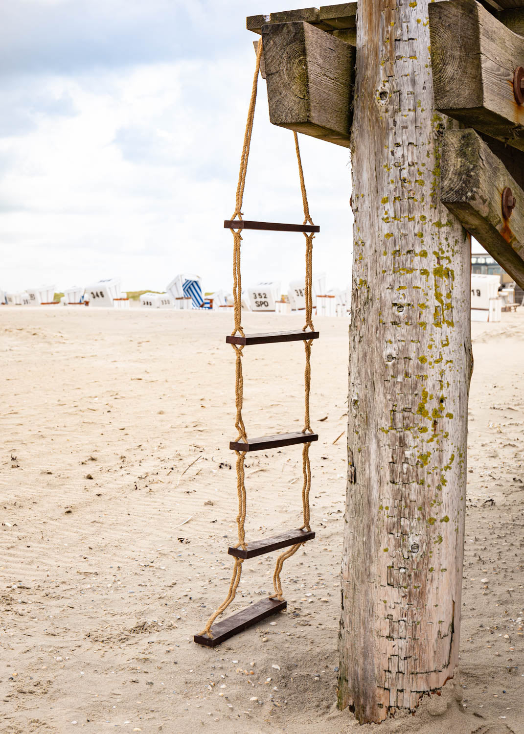 Strickleiter Holz Deko