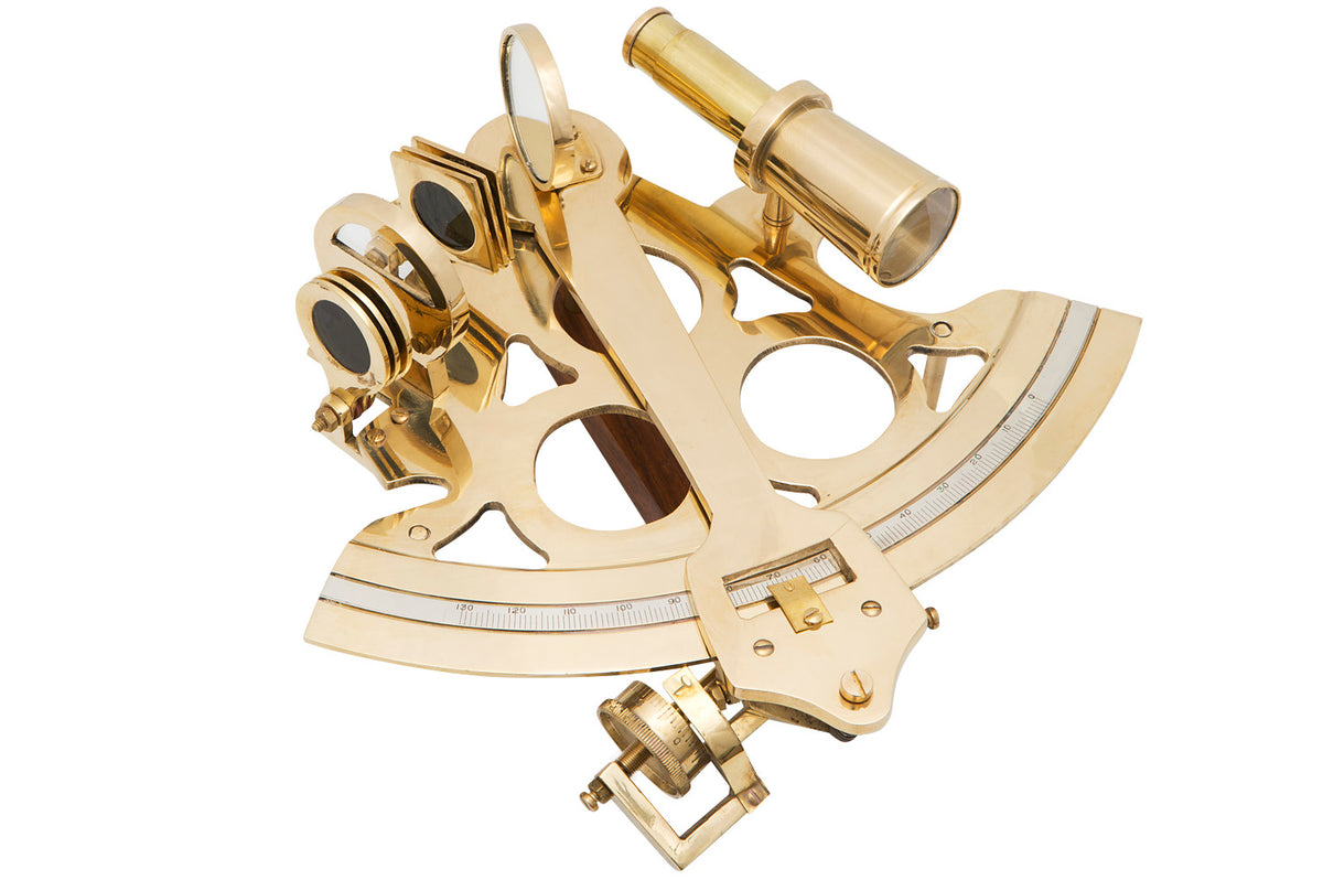 Sextant Messing Holzbox groß