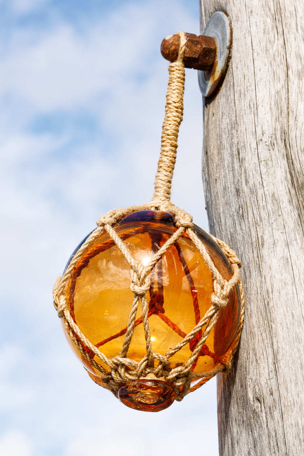 Fischerkugel orange,  12,5cm