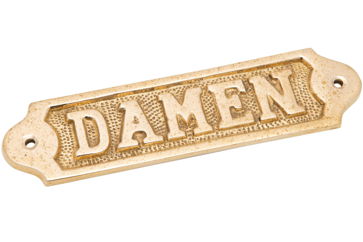 Türschild Messing, Damen