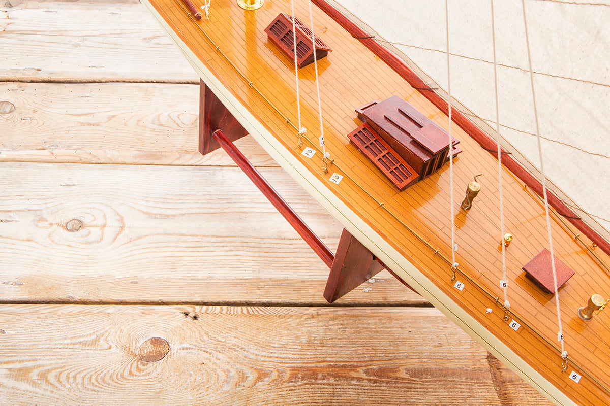 Schiffsmodell Segelschiff Holz Fertigmodell Rainbow