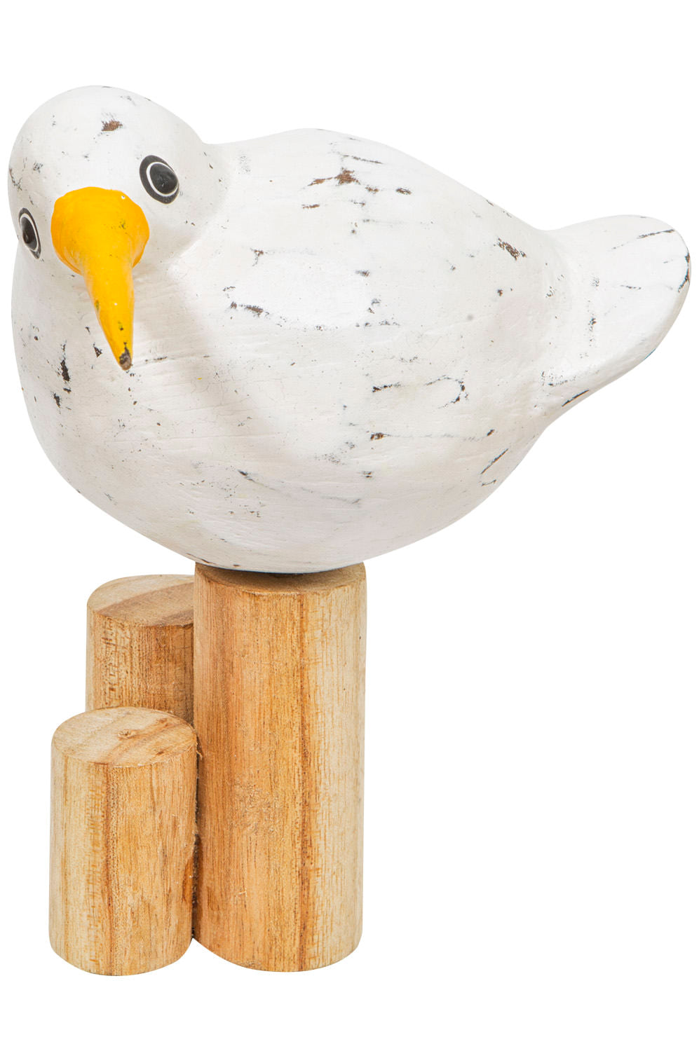 Möwe auf Poller 18cm