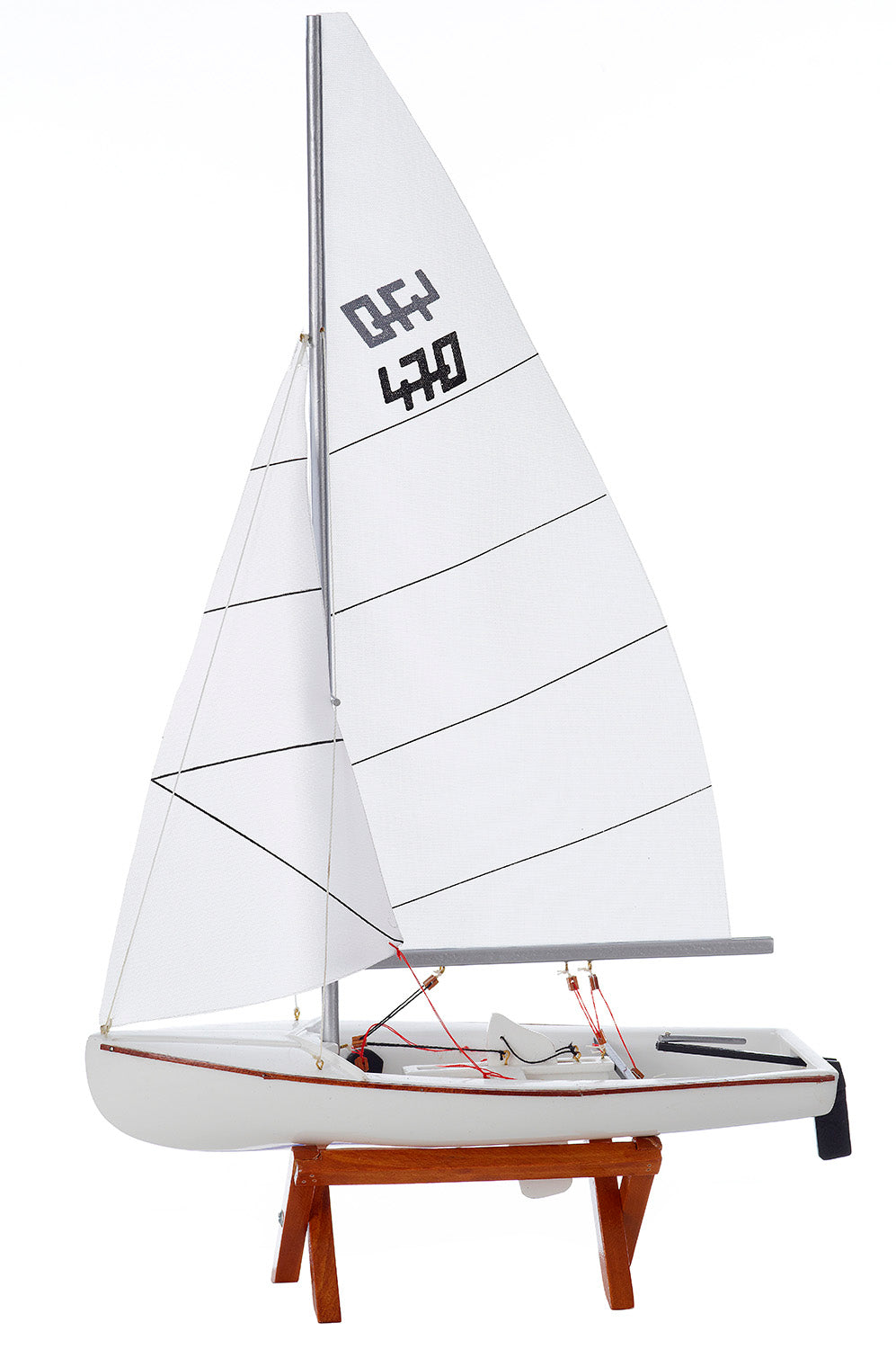 Weißes Segelschiff Modell Dekoration Holz