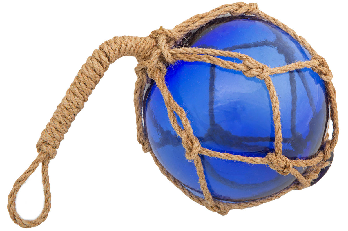 Dekokugel Glas, blau, 7,5cm