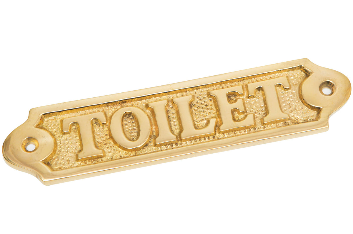 Türschild Messing TOILET