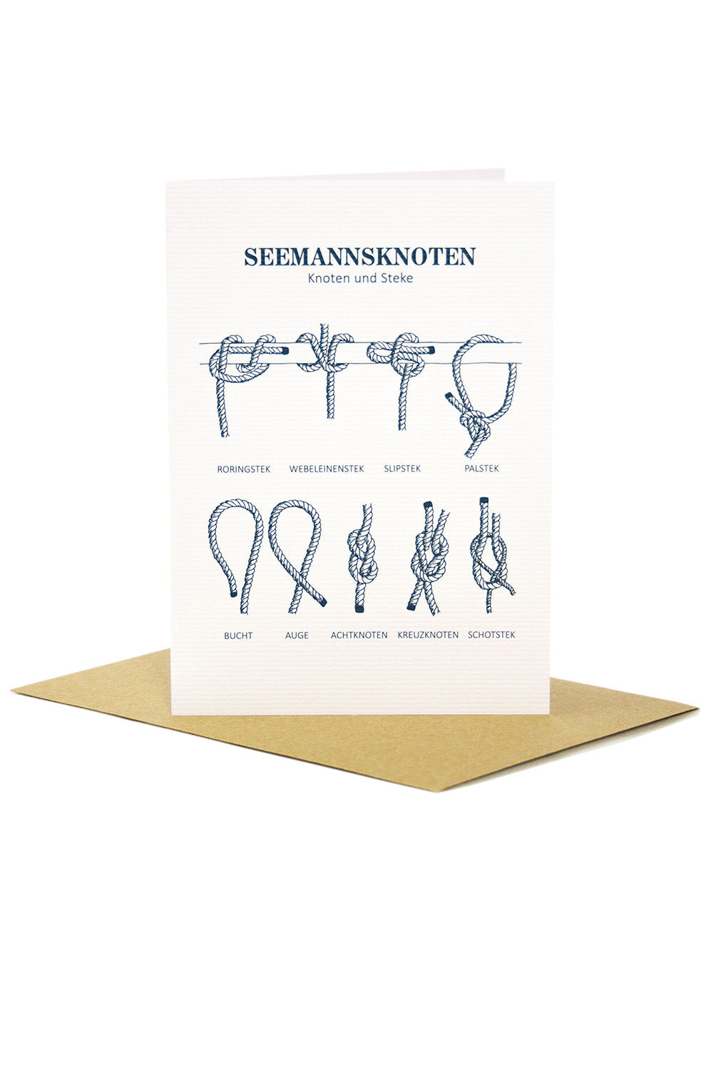 Grußkarte Seemannsknoten