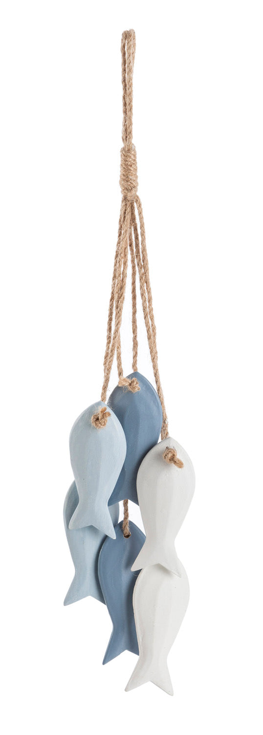 Fischhänger blau 5 Stück